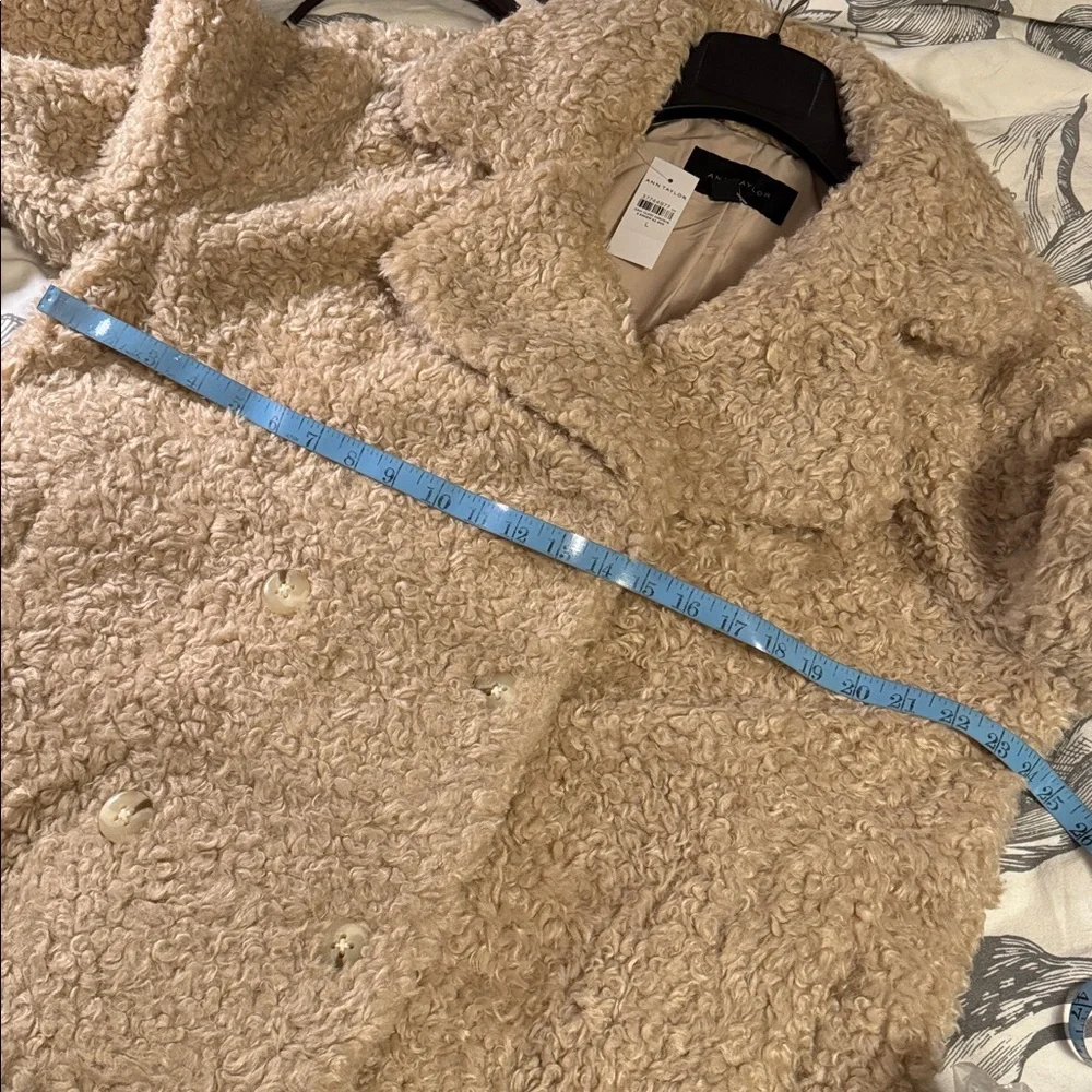 Ann Taylor Faux Fur Double-breasted Coat 830919 - Picture 5 of 12